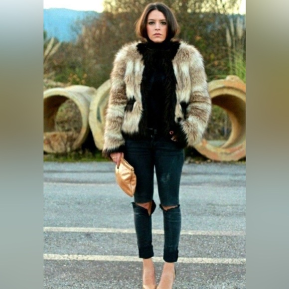 LANVIN x H&M Faux Fur Coat - Picture 2 of 14